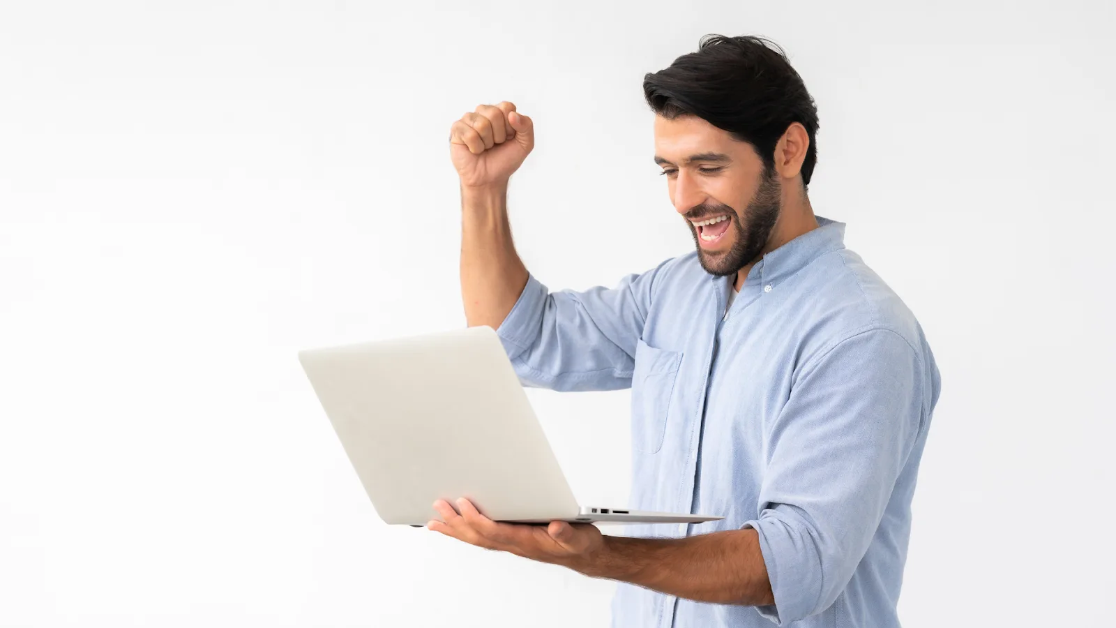 Creator celebrating YouTube Shorts monetization success