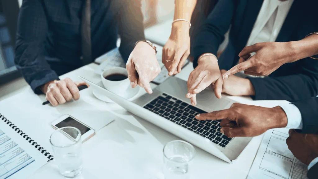 Team analyzing influencer marketing performance