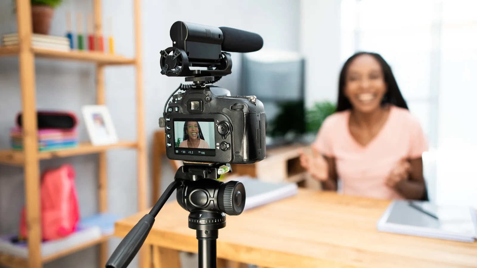 Cannabis content creator filming lifestyle video for social media