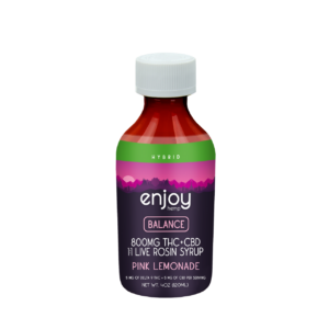 Live Rosin Delta 9 - CBD Syrup Balance - Pink Lemonade (Hybrid) 800 mg - Enjoy Hemp
