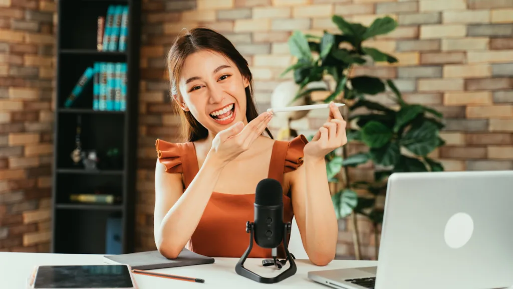 Influencer sharing insights on earnings from brand partnerships